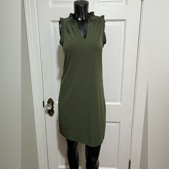 Womens Michael Kors Green Sleeveless Dress Size XS - Picture 1 of 6